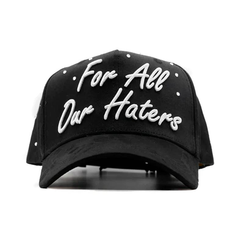 Dandy Hats For All Our Haters Limited Edition Snapback Cap Premium Streetwear Baseball Hat with Bold Embroidered Logo for Men & Women