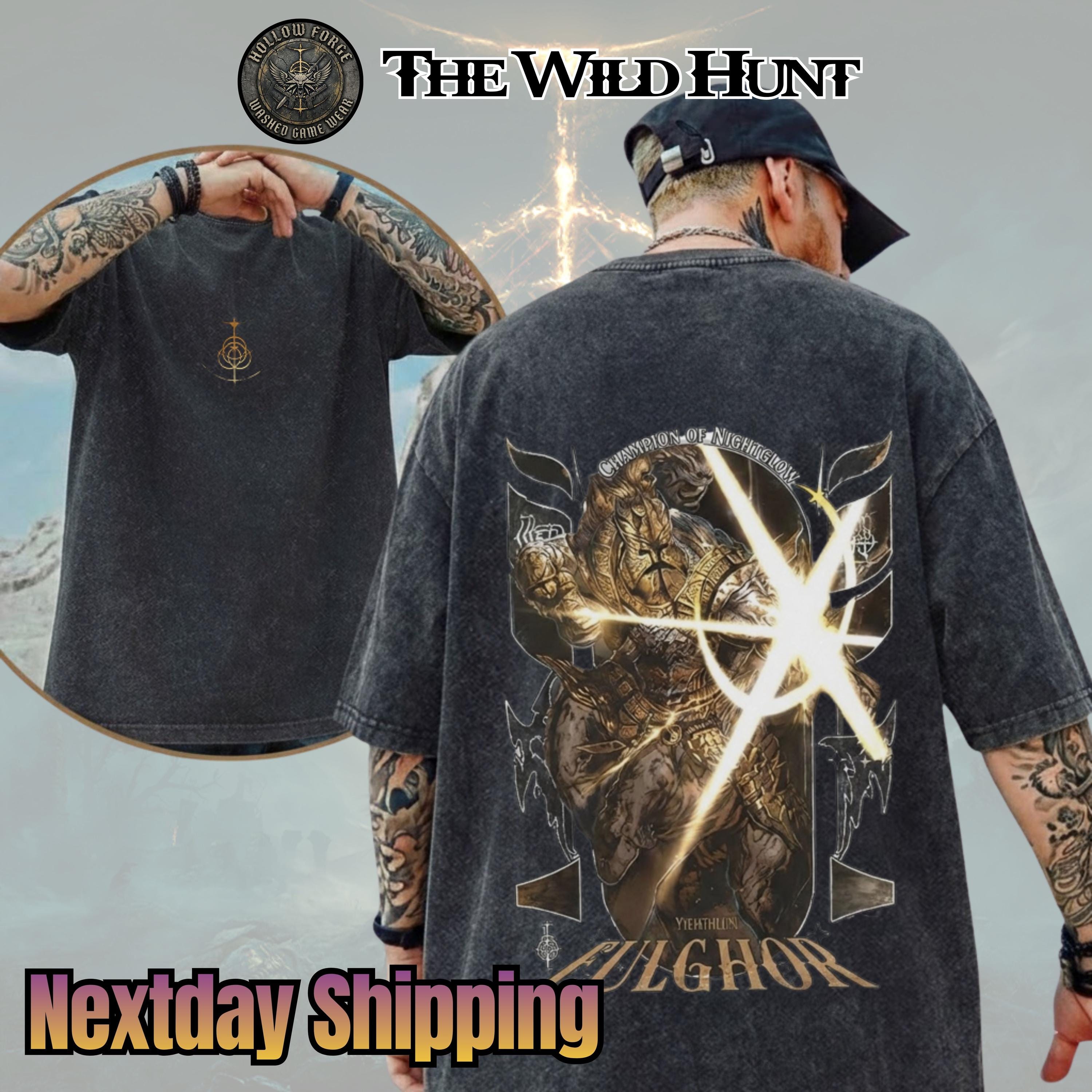 Fulghor Nightlord Elden Ring Boss Nightreign Retro Vintage Unisex Oversize Anime Manga Acid, Anime Merch, Gift For Anime Fan, Gaming gift