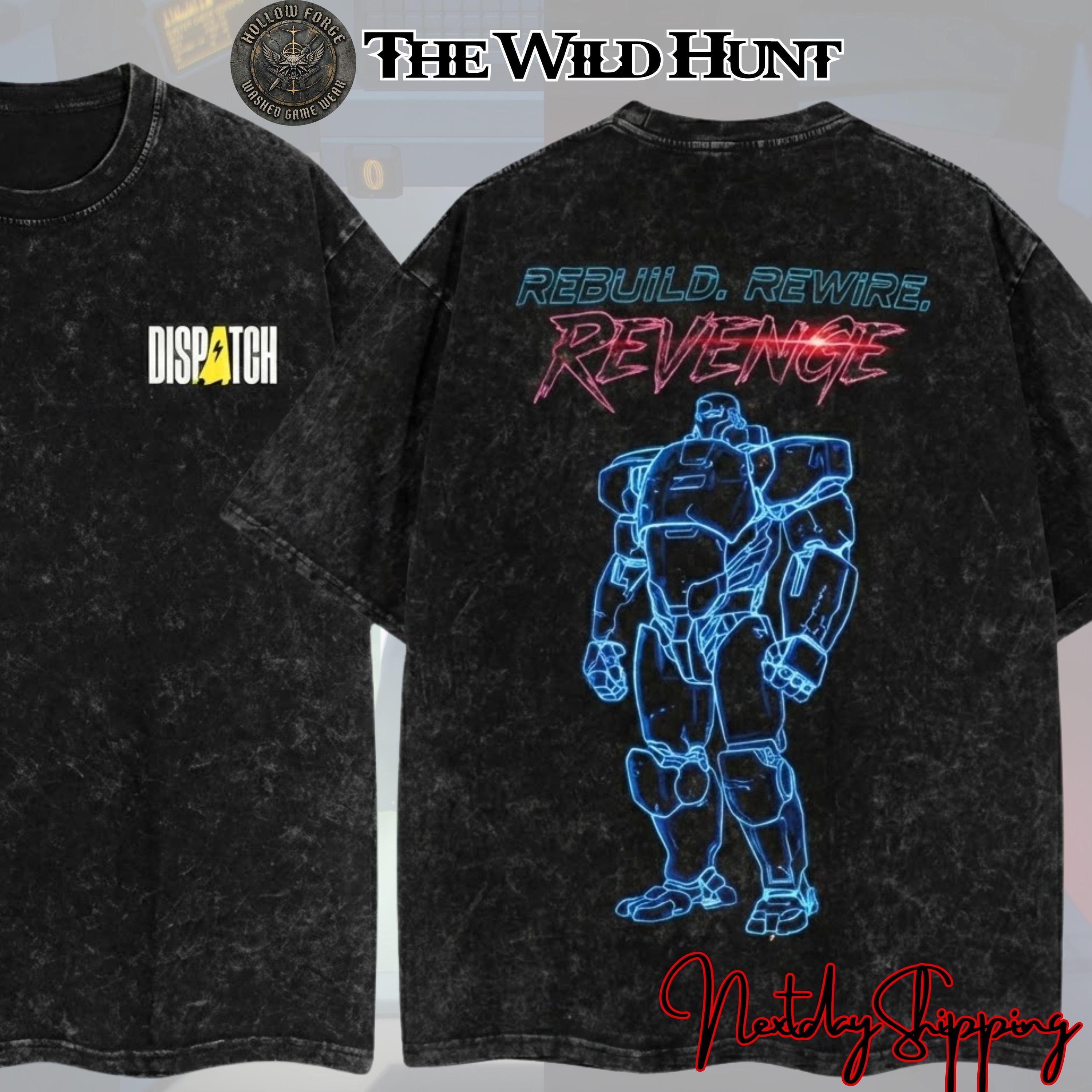 Mecha Man Robert Robertson Dispatch Super Hero Game, Acid Washed Tee TV Show Graphic For Comic Lover, Gift T-Shirt For Movie Lover