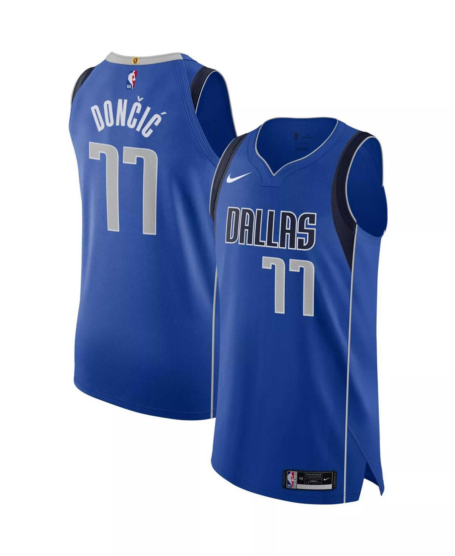 Luka Doncic Nike 2020/21 Icon Edition Blue Authentic Dallas Mavericks NBA Jersey