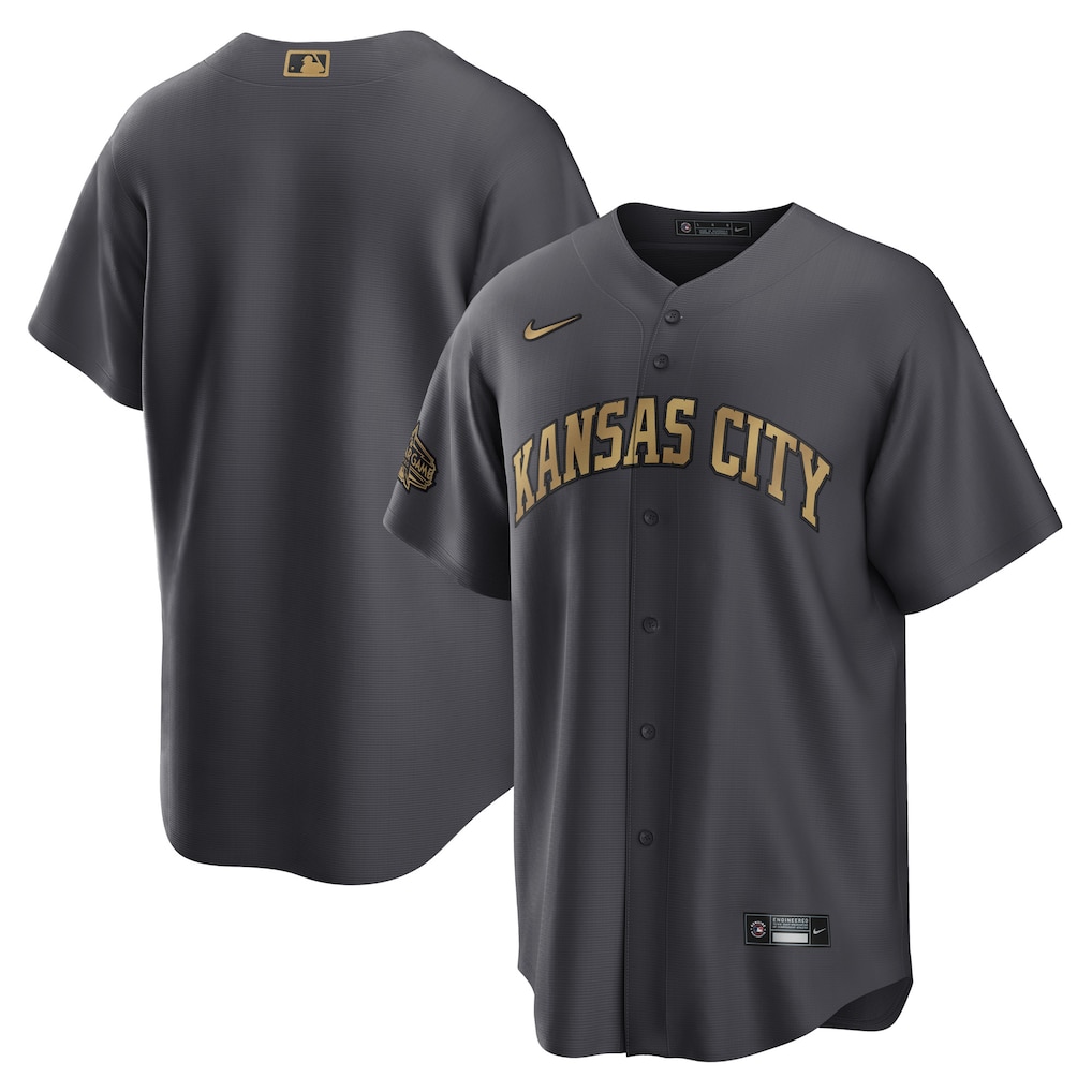 Nike Charcoal 2022 MLB All-Star Game Replica Blank Kansas City Royals MLB Jersey